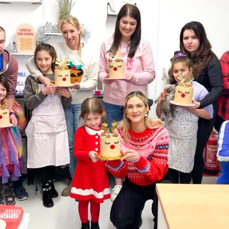 Child with Adult Christmas Rudolf Cake Decorating Class with ChellBells Cakes (approx 6-18 Year Olds)