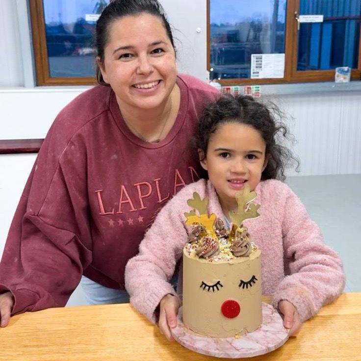 Child with Adult Christmas Rudolf Cake Decorating Class with ChellBells Cakes (approx 6-18 Year Olds)
