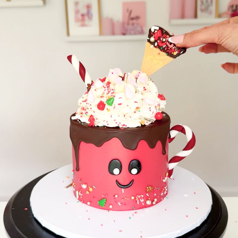 Hot Chocolate Christmas Cake Decorating Class - Child with Adult (approx 6-18 Year Olds)