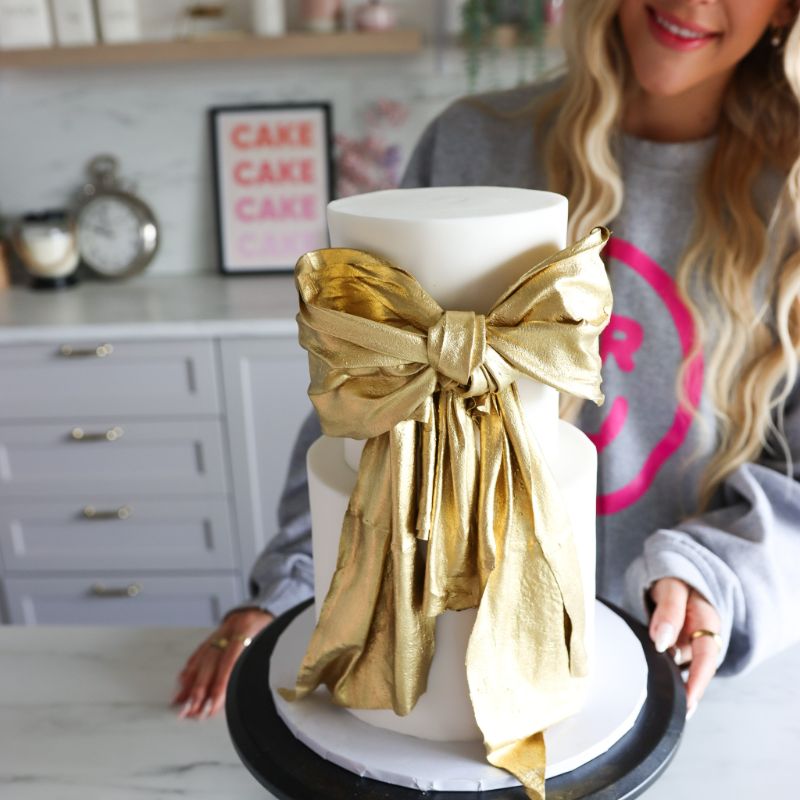 How to make an Edible Bow using Wafer Paper - Jenna Rae Cakes