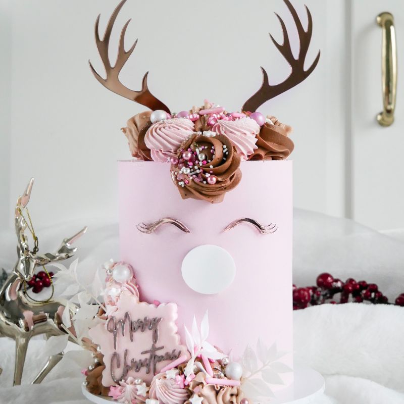 Mini Rudolf Cake LIVE ZOOM Demo with ChellBells Cakes