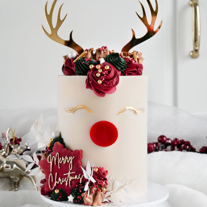 Mini Rudolf Cake LIVE ZOOM Demo with ChellBells Cakes