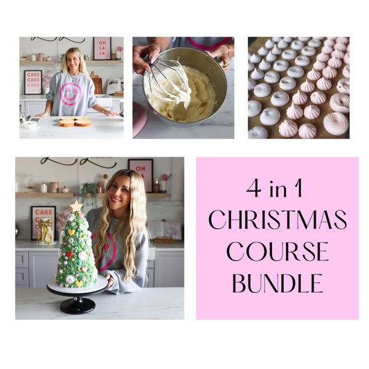 ONLINE 4 in 1 Christmas Cake Course Bundle - Jenna Rae Cakes