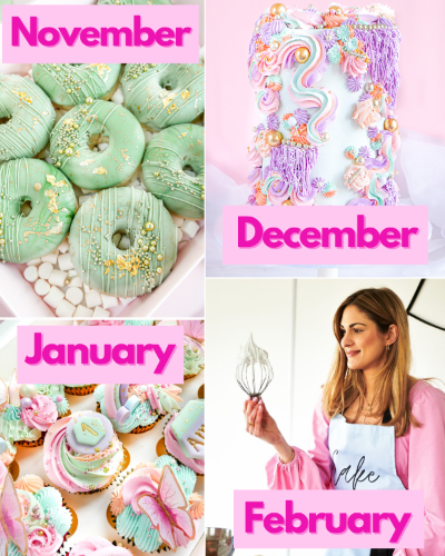 Monthly LIVE Zoom Demo Class Subscription 6 Months with ChellBells Cakes