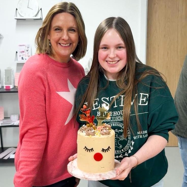 Child with Adult Christmas Rudolf Cake Decorating Class with ChellBells Cakes (approx 6-18 Year Olds)