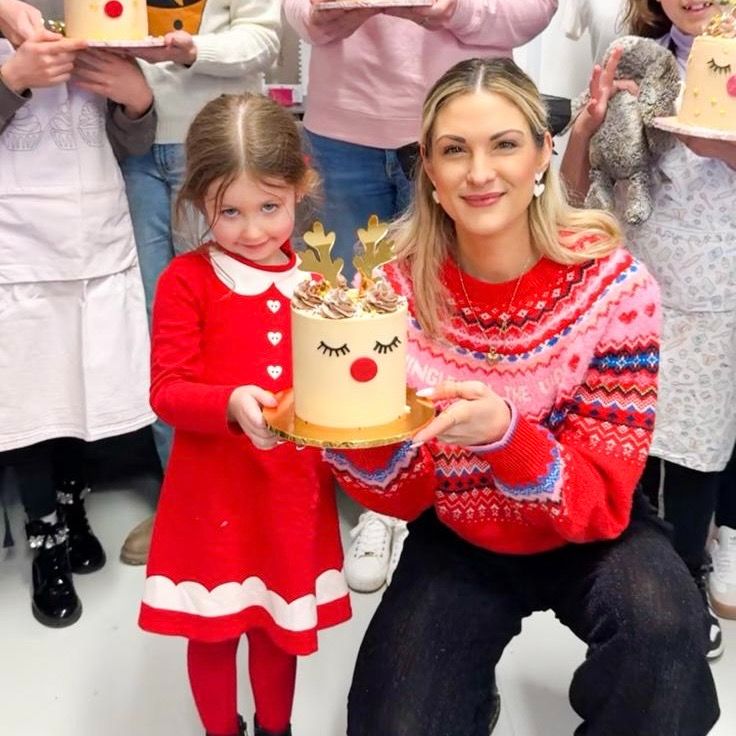 Child with Adult Christmas Rudolf Cake Decorating Class with ChellBells Cakes (approx 6-18 Year Olds)