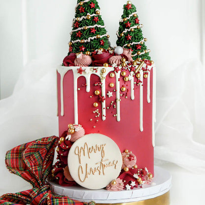 Mini Christmas Tree Cake Class with ChellBells at The LissieLou Cake School