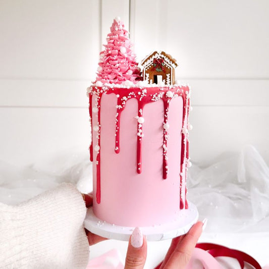 Mini Gingerbread House and Christmas Tree Cake Class with ChellBells at The LissieLou Cake School