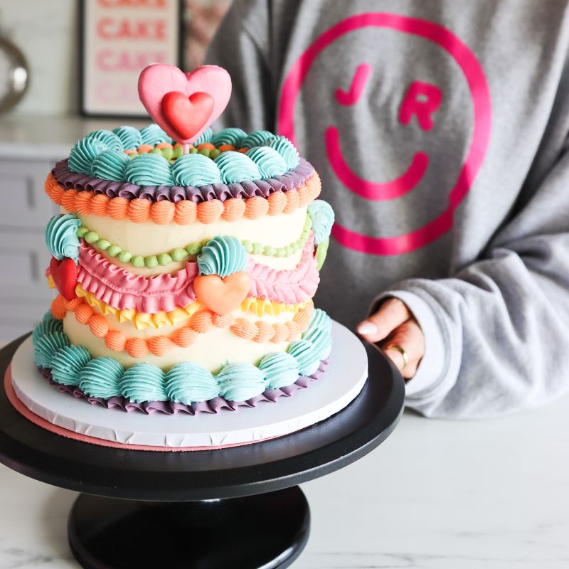 How to make a Rainbow Frills Cakes - Jenna Rae Cakes