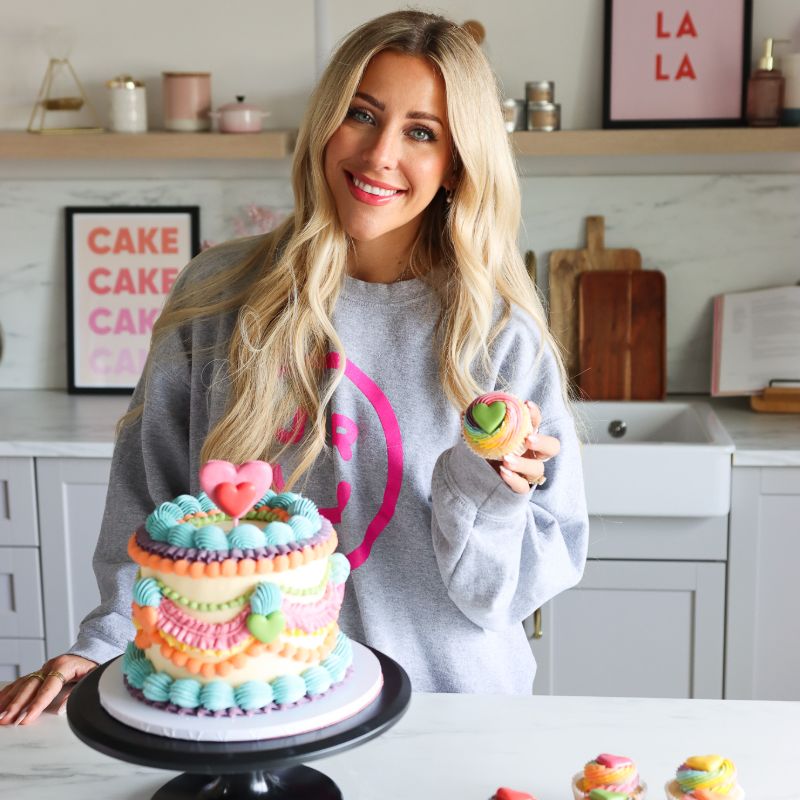 How to make a Rainbow Frills Cakes - Jenna Rae Cakes